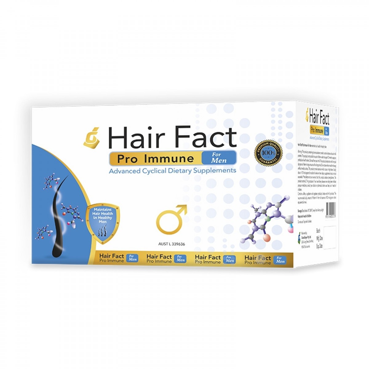 Hair Fact Pro Immune Kit for Men - 4 Month Kit - Hair Formulation - Products